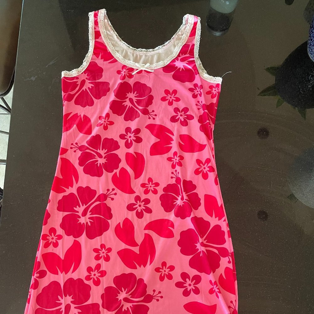 Boho Heart Print Mini Dress for Womens Y2K 90s Bodycon Dresses